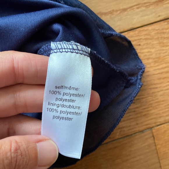 Maurices navy blue layered/tiered sleeveless tank top blouse - Picture 5 of 7